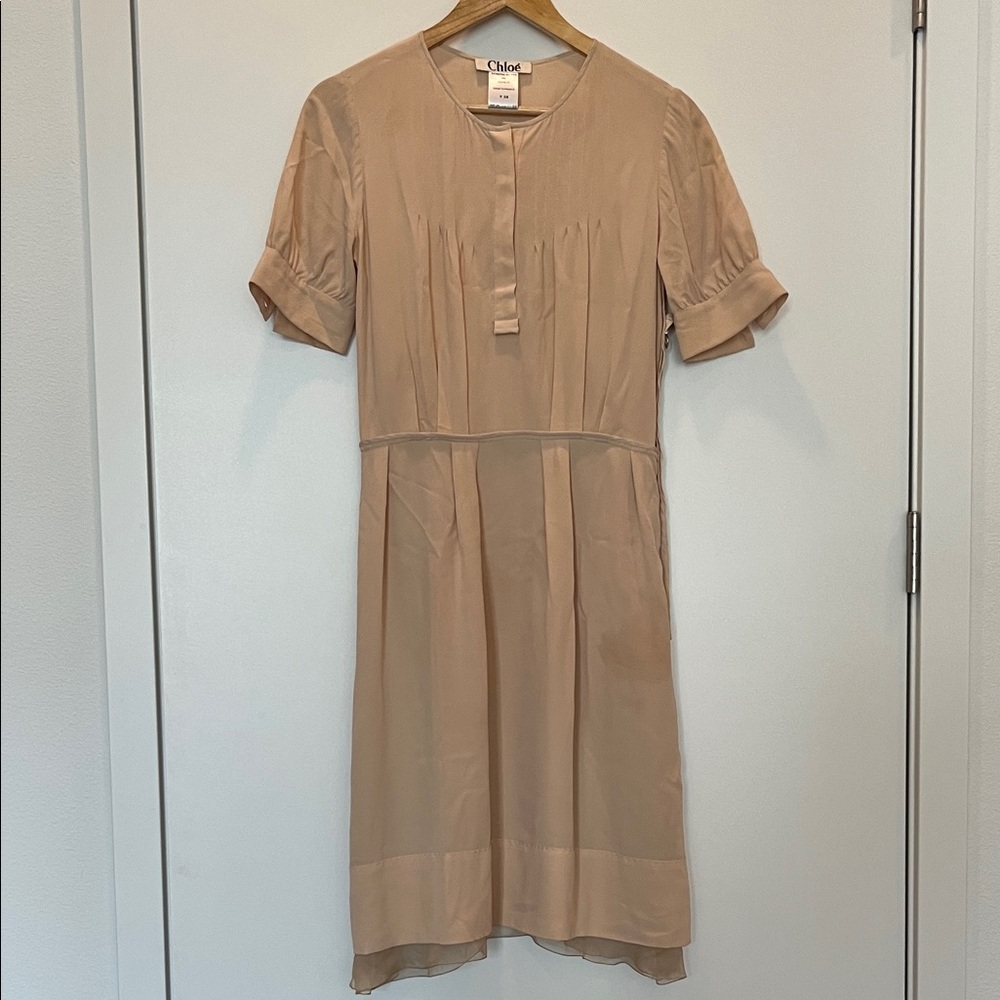 Chloe Tan Midi Dress